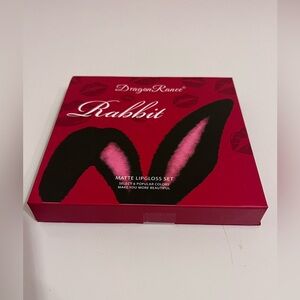 Rabbit Matte Lipgloss Set - Pink and Black